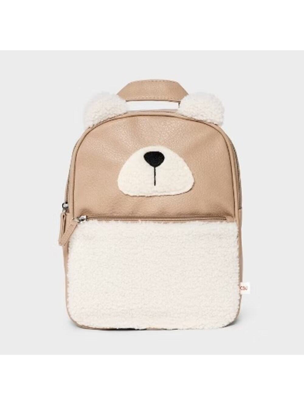Cat & Jack NWT Mini Shearling Bear Backpack
